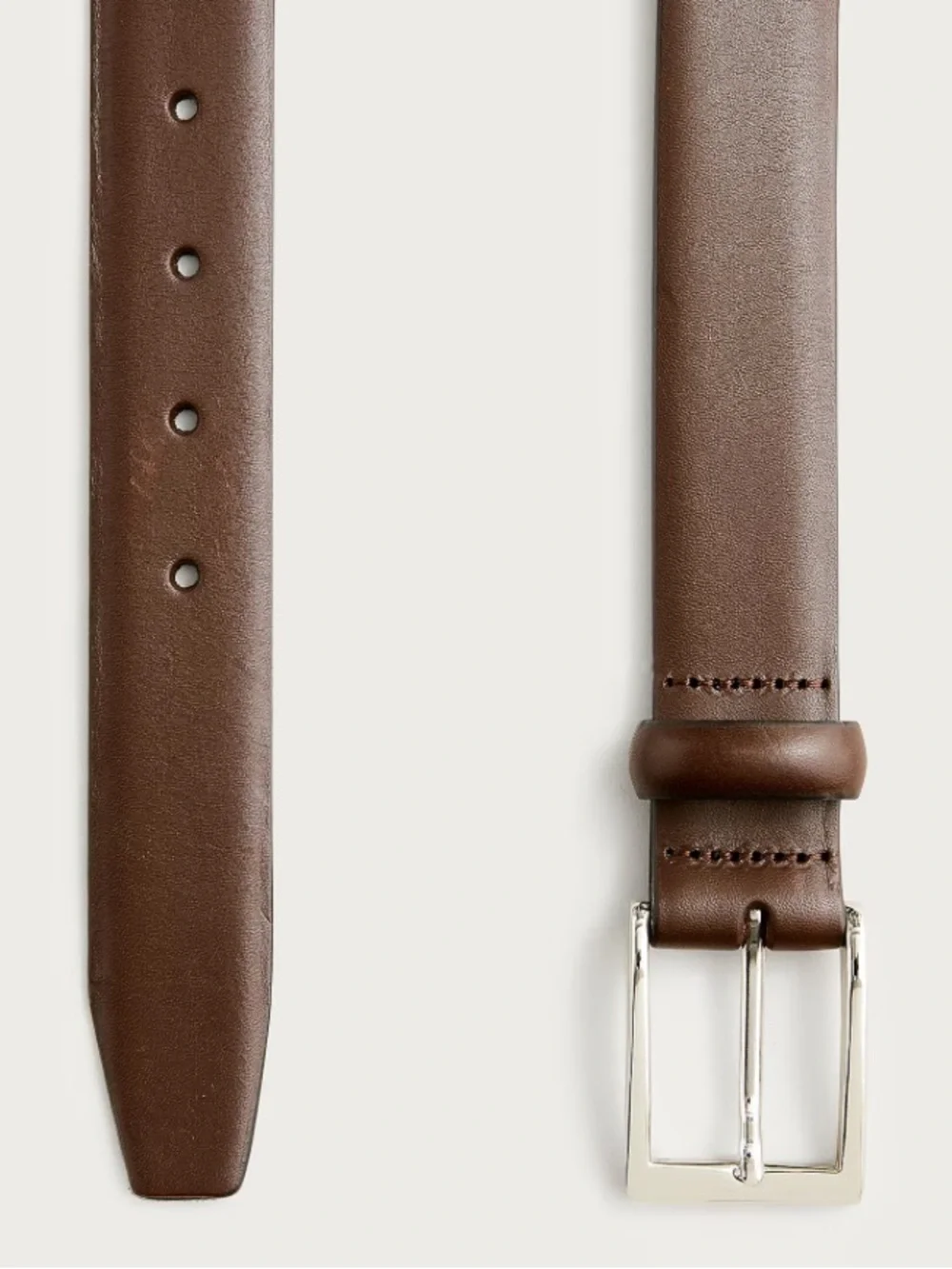 NWOT j crew cigar brown Italian leather dress belt Item E3145
